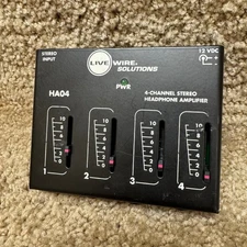 Live Wire HA04 Solutions 4-Channel Stereo Headphone Amplifier