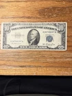 1953 $10 Dollar Silver Certificate Note, Blue Seal, Ten Dollar Bill! A06768297A