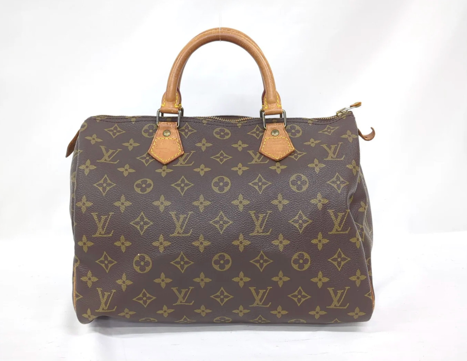 Louis Vuitton Speedy Shoulder Bag 30 Monogram Brown Canvas Vintage