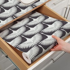 Shelf Liner for Kitchen Cabinets Non-Adhesive Crane Drawer Liners Non Slip Cu...