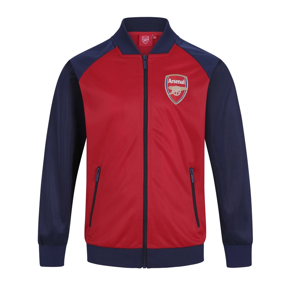 Arsenal FC Boys Jacket Track Top Retro Kids OFFICIAL Football Gift - Image 3 of 4