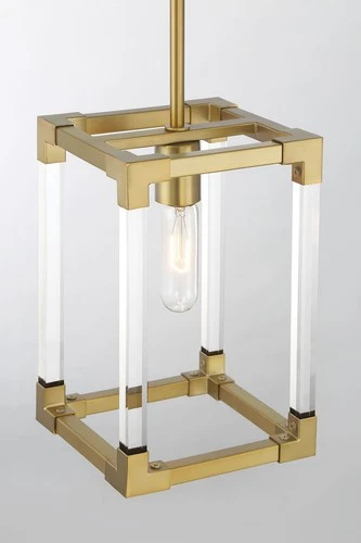 Minka Lavery 1456 Oro District 1 Light 7"W Vantage Mini Pendant - Brass - Picture 4 of 10