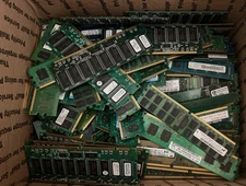 12lbs Mixed Lot RAM Computer Memory for Scrap Gold Recovery No Heat Shields