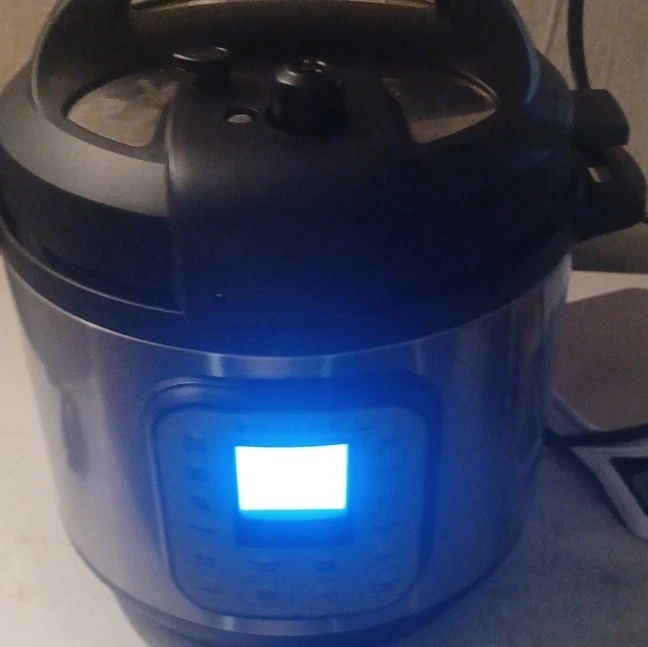 Instant Pot Nova Plus Electric Pressure Cooker Silver Black Stainless Steel Tim…