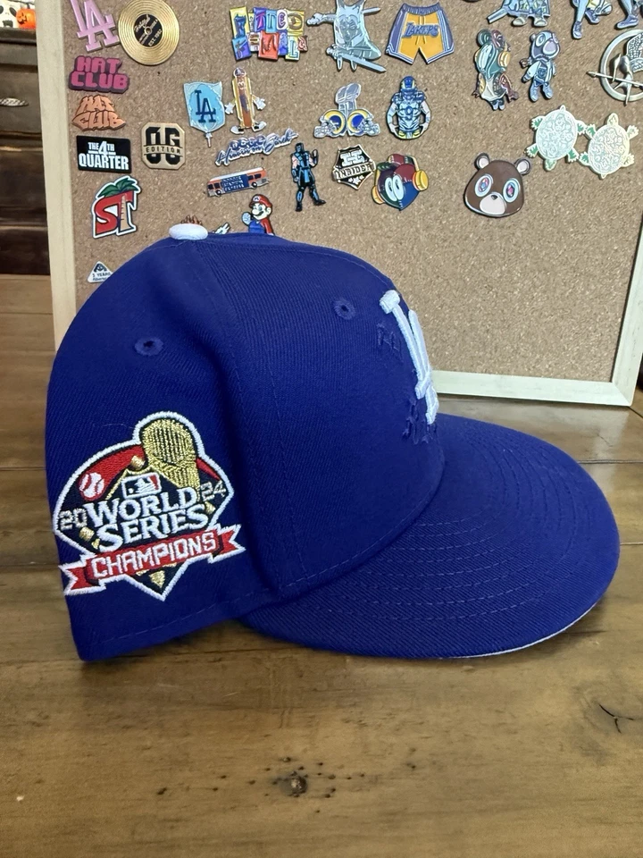 Dodgers Born X raised World Series Champs Hat 7 1/8 - Image 2 of 4