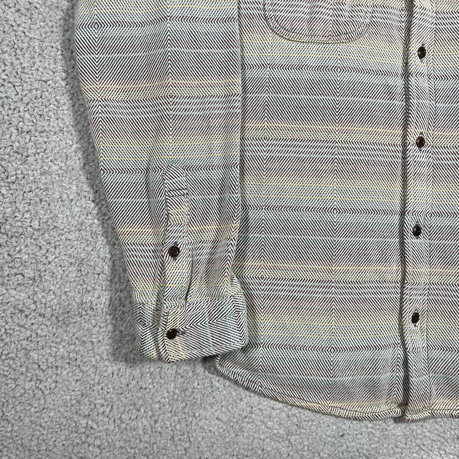 Outerknown Shirt Mens 2XL Blanket Heavy Organic Cotton Shacket Mojave Stripe