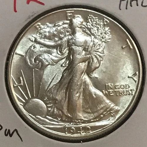 U.S. Walking Liberty Half Prem AU 1942