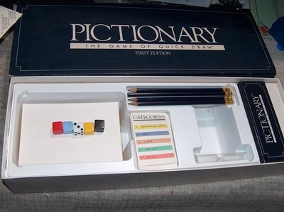 Vintage Pictionary First Edition 1985 The Game of Quick Draw COMPLETE