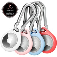 Vena 4x For Apple AirTag Holder, AirTag Keychain Silicone, AirTag Case Cover