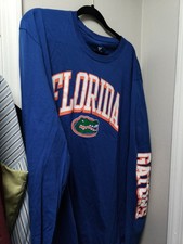 Fanatics Men's Blue University Of Florida Gators Long Sleeved T Shirt Size 2XB