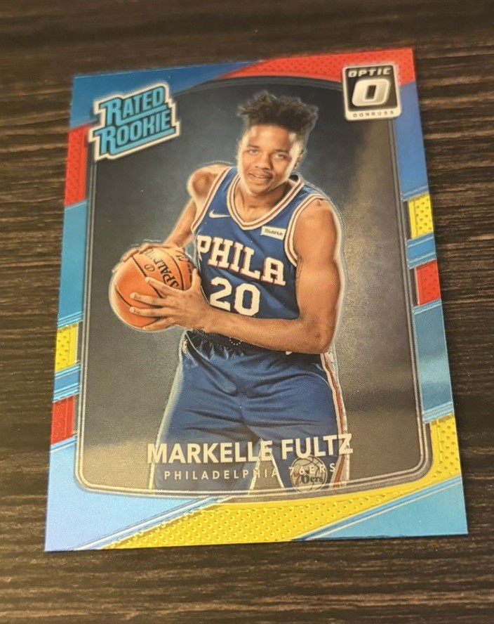 2017-18 Donruss Optic Rated Rookie Markelle Fultz #200 Red & Yellow Raptors RC