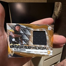 Panini 2025 Phoenix Kaleb Johnson Steelers Rookie Phenom Jersey #PJY-KJN /699