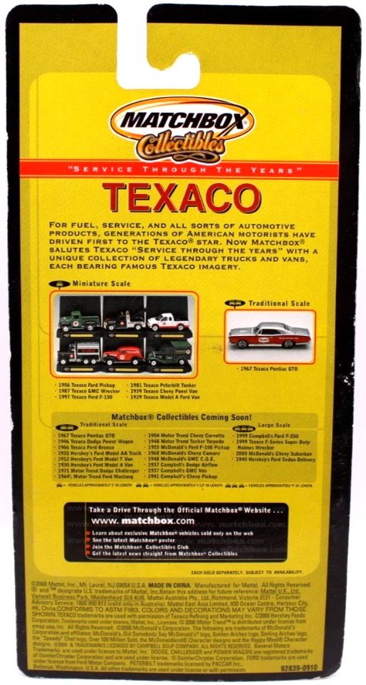 Camión de reparto Ford Matchbox Premiere Texaco 1929 modelo A negro/verde RR's Foto 4 de 4