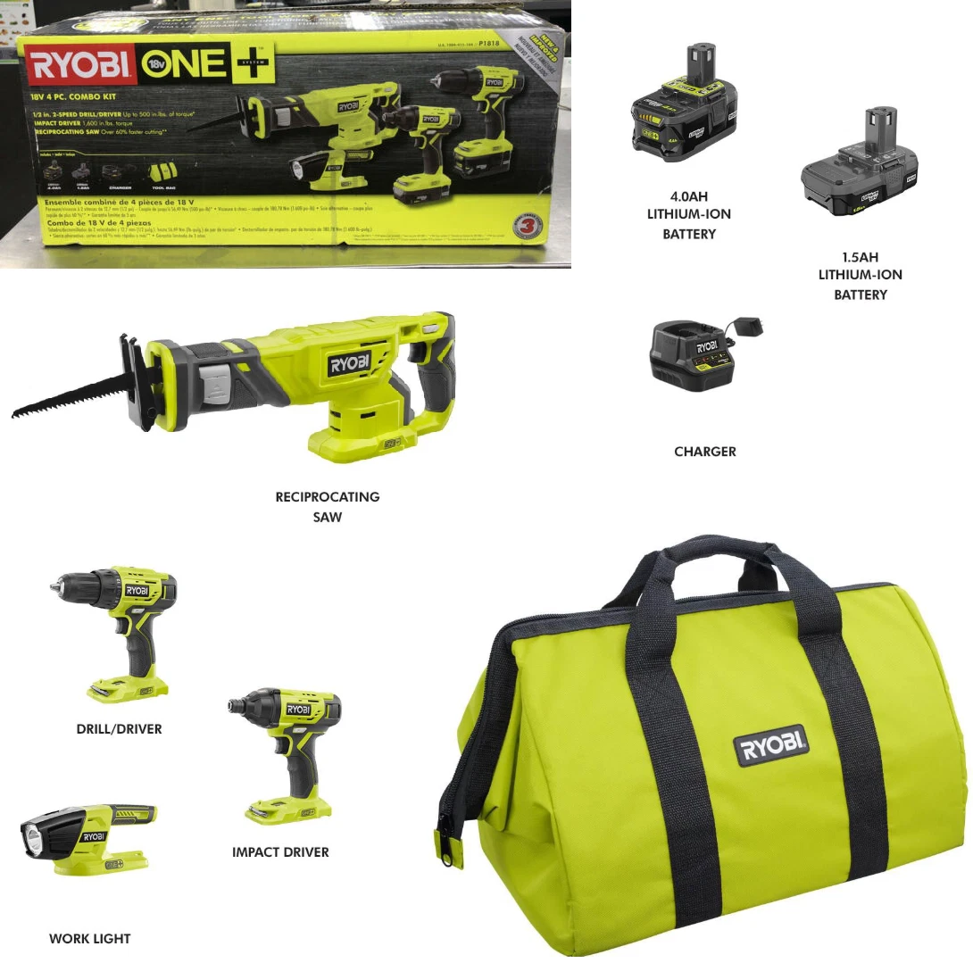 18-Volt One+ Cordless Reciprocating Saw Kit with Battery and Charger