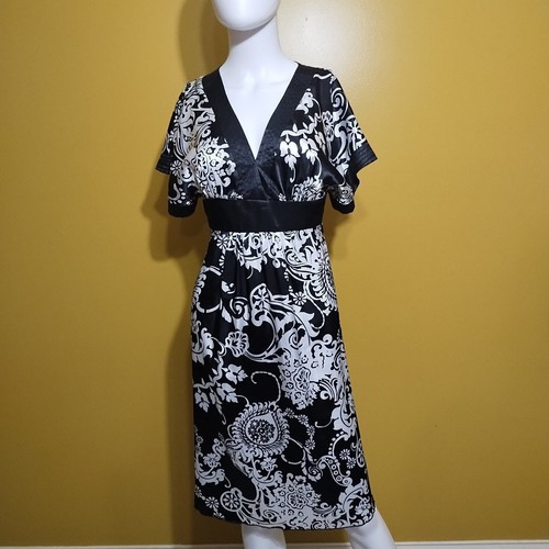 Bisou Bisou Short Sleeve Empire Waist Kimono Dress S - 第 1/4 張圖片