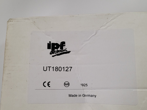 IPF UT180127 Ultraschall Sensor - NEU/OVP - worldwide shipping, RECHNUNG - Bild 2 von 4