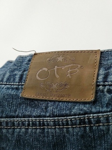 OTB Reg US Trademark Boys Youth Size 14 27x28 Straight Blue Jeans Denim Cotton - Picture 4 of 8