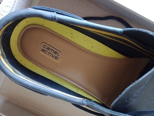 Camel Active Sweep *talla UK11 / EU46* Hombre Cuero Azul Barco Zapatos €119.95 Precio de venta sugerido por el fabricante - Imagen 8 de 11