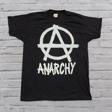 Vintage 80s Anarchy Big Logo Shirt Screen Stars Punk Rock Band Tour Sex Pistols