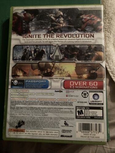 Assassins Creed III Walmart Edition -Xbox 360 - Picture 2 of 9