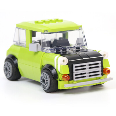 242 pcs Mr Bean's Green Car 1:43 Model Building Blocks Kids Assembly Toy Bricks