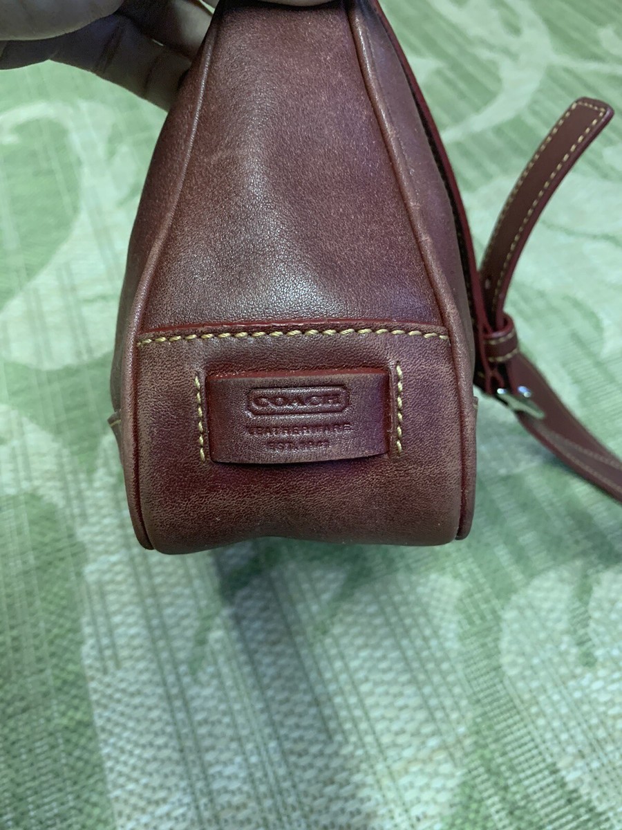 Coach Vintage Hampton Red Leather Baguette Pochette Bag | eBay Coach Vintage Hampton Red Leather Baguette Pochette Bag | eBay