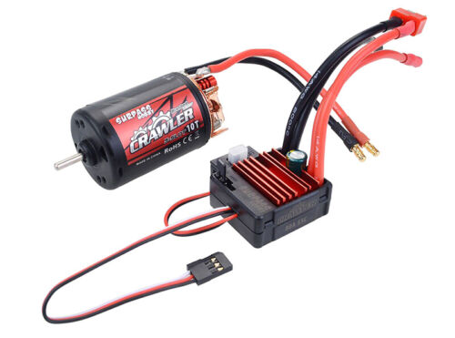 Precision Surpass Hobby Crawler 550 Size 10T 5-Slot Brush Motor w/ BCD80A ESC - Picture 1 of 1