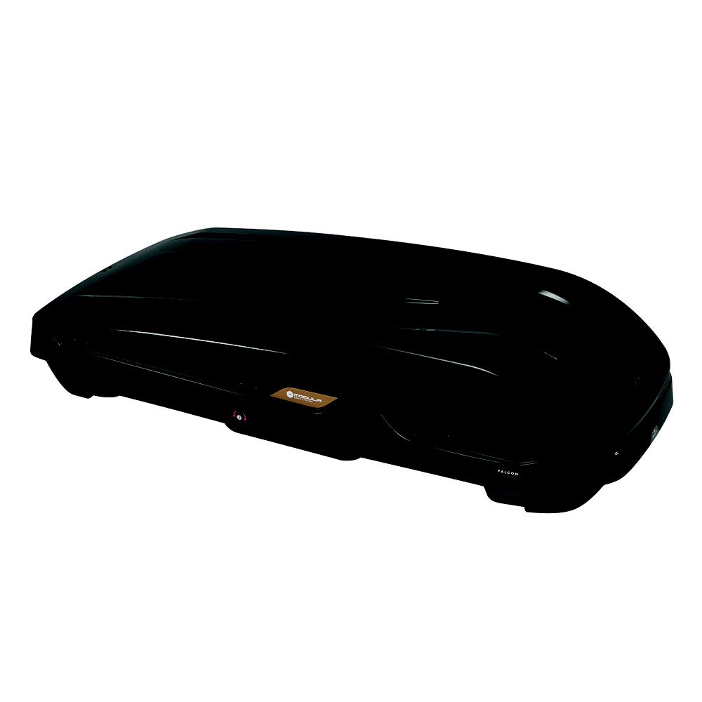 Modula Box Baule da Tetto per Auto 470Lt portabagagli Falcon 470 nero lucido Ner