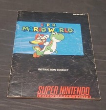 Super Mario World Manual ONLY Super Nintendo SNES Instruction Booklet