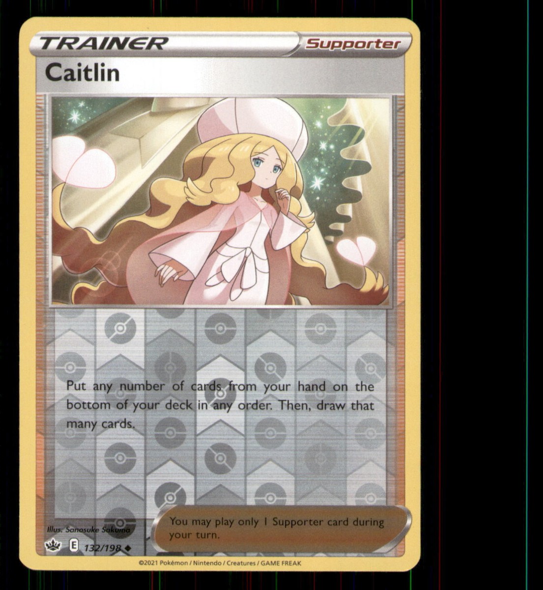 Caitlin SWSH06: Chilling Reign #132/198 Uncommon Reverse Holo Pokemon LP Caitlin SWSH06: Chilling Reign #132/198 Uncommon Reverse Holo Pokemon LP