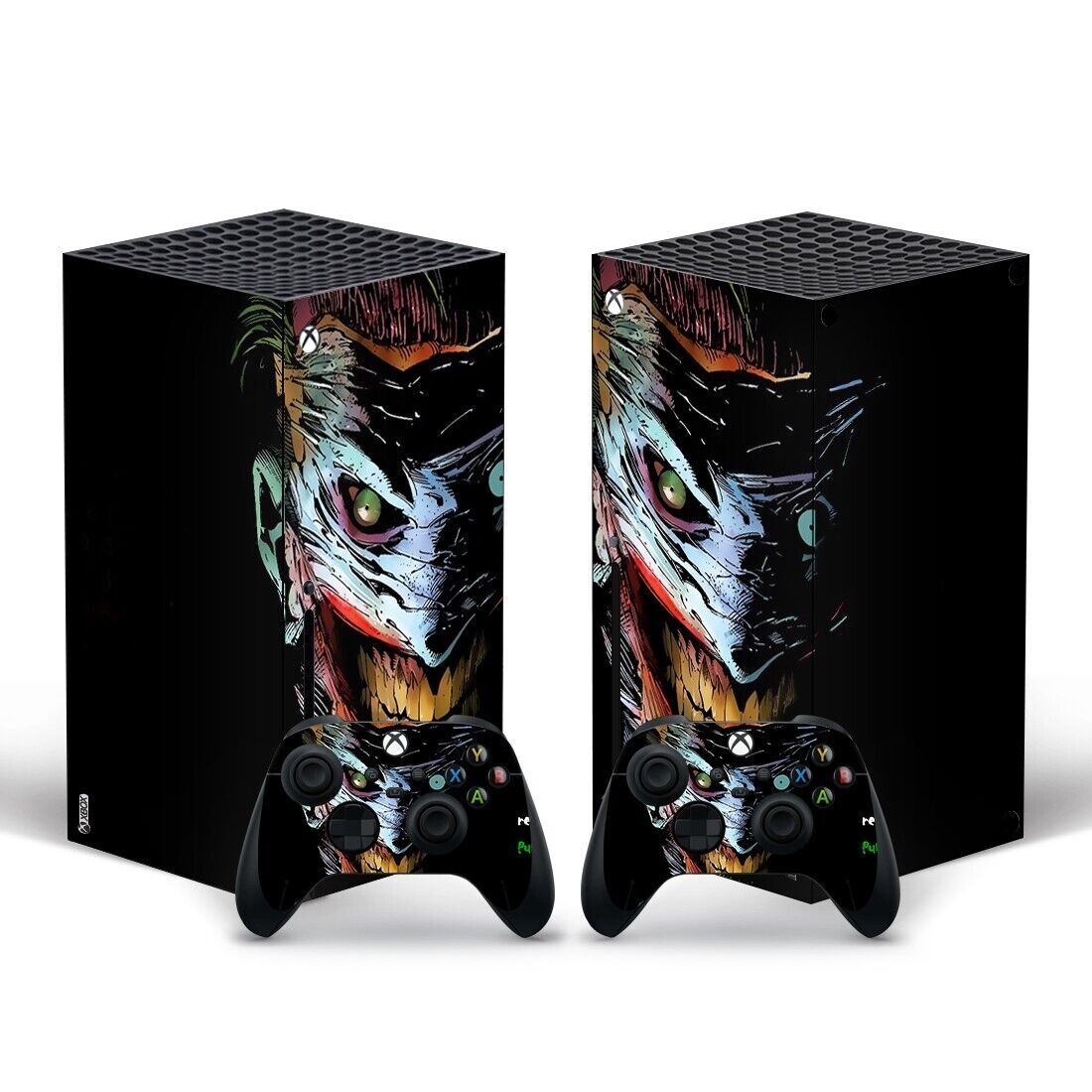 Xbox Series X Skin Black Joker Grin Sticker Decal Vinyl Wrap for console-image