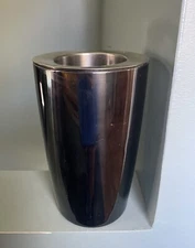 FRONTGATE 2pc Super Chill  Wine Cooler Blackened Stainless Steel  9” x 5.5”