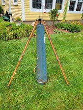 Vintage Wooden Camera Tripod All Brass With Case 1930s 40s Vintage Antique Old