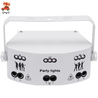 RGB Strobe Lichteffekt LED Laser Projektor Disco Party Bühnenbeleuchtung 15-Eye