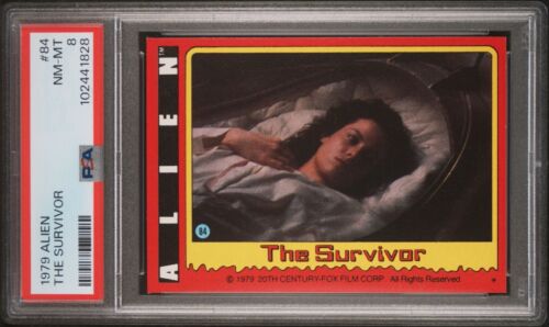 1979 Topps Alien - 84 Ripley / The Survivor - PSA 8 NM-MT - Picture 3 of 4