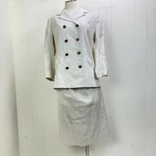 Vintage 40s Weathervane Tailored by Handmacher Raw Silk 2-Piece Suit Set