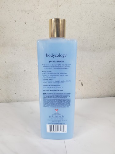 Bodycology Picnic Breeze 2 in 1 Body Wash Bubble Bath 16 fl oz edizione limitata - Foto 3 di 3