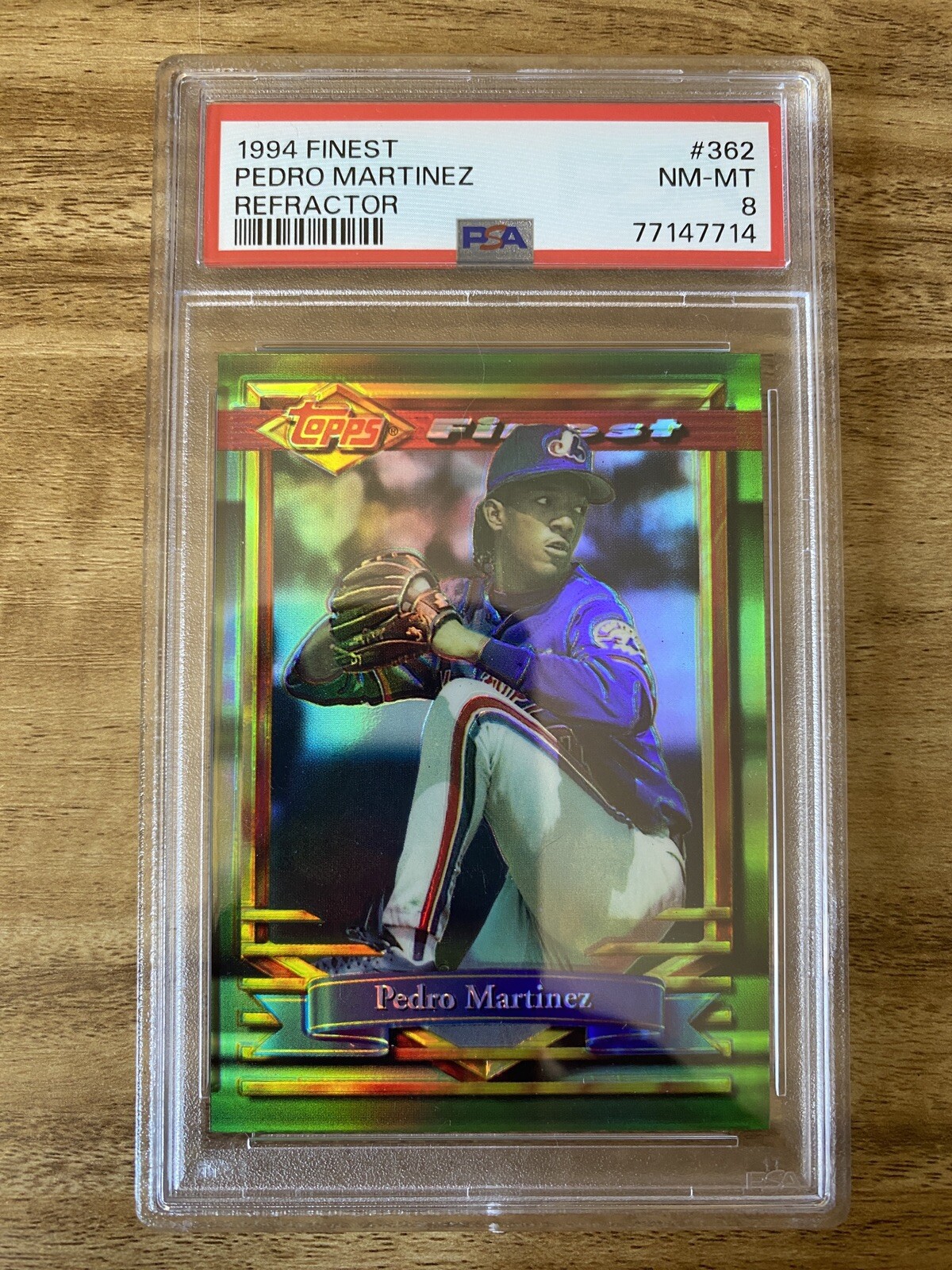 1994 Finest #362 Pedro Martinez Refractor PSA 8 NM-MT