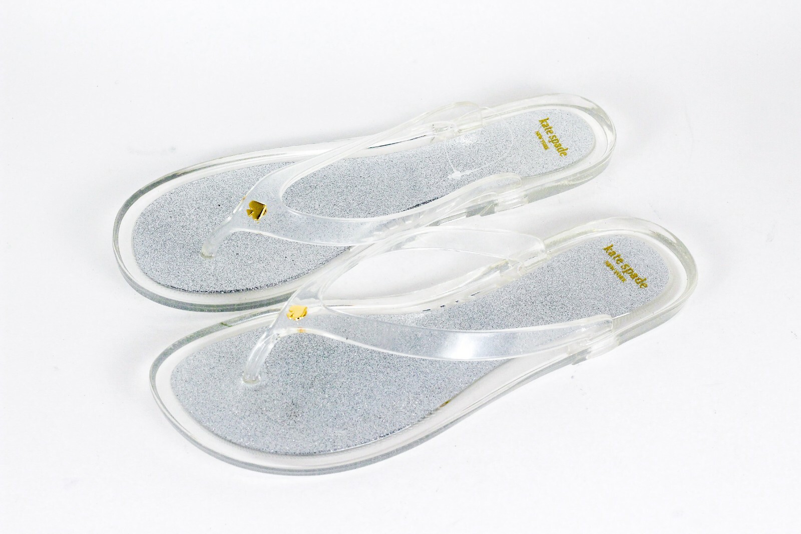 Kate Spade Women Glitter Jelly Clear Sparkle Sandal Slide on Flip 5, 6, 7  ,8 | eBay