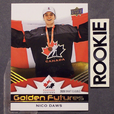 NICO DAWS 2020/21 Upper Deck Team Canada Juniors Golden Futures #GF-2 SP (b  NJD