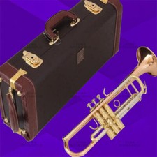 America LT197S-99 gold color/silver color/phosphor copper Bb trumpet with case