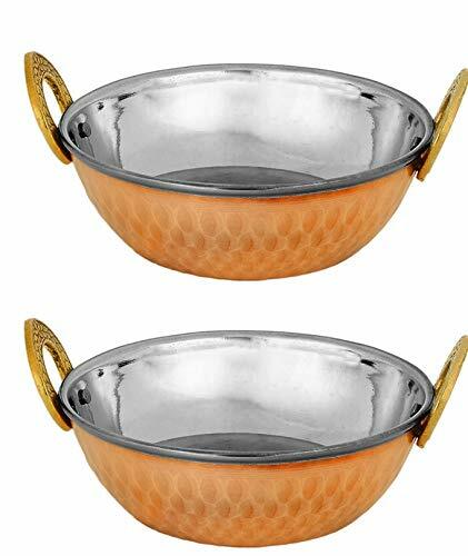 Indian Serving Bowl Copper Stainless Steel Hammered Karahi Indian Dishes Servewa Indian Serving Bowl Copper Stainless Steel Hammered Karahi Indian Dishes Servewa