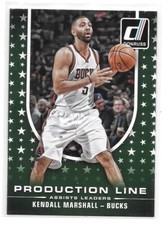 2014-15 Donruss Basketball Production Line Assist Kendall Marshall Bucks