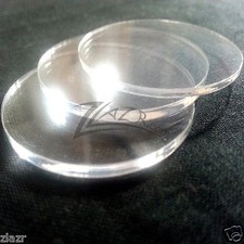 100 1"x1/16" Acrylic Circles Disc Clear Plastic Plexiglass Clear Base ON SALE