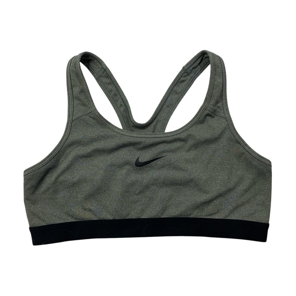 Nike Sports Bra Womens L Large Gray Heather Dri Fit Athletic Stretch Unpadded-image