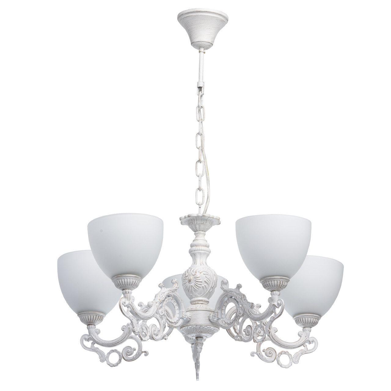 Charming pendant chandelier Weiß Gold Farbe metal glass classic style 560W E27 Charming pendant chandelier Weiß Gold Farbe metal glass classic style 560W E27