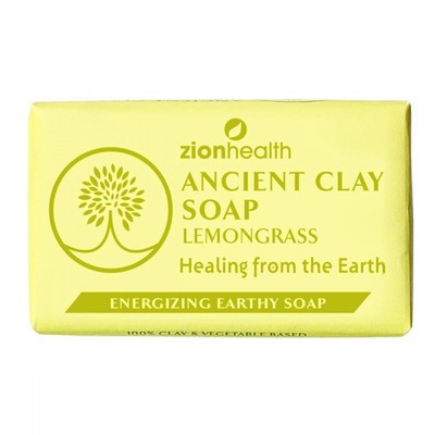 Zion Health Ancient Clay Soap Lemon Grass 6 oz Bar Soap