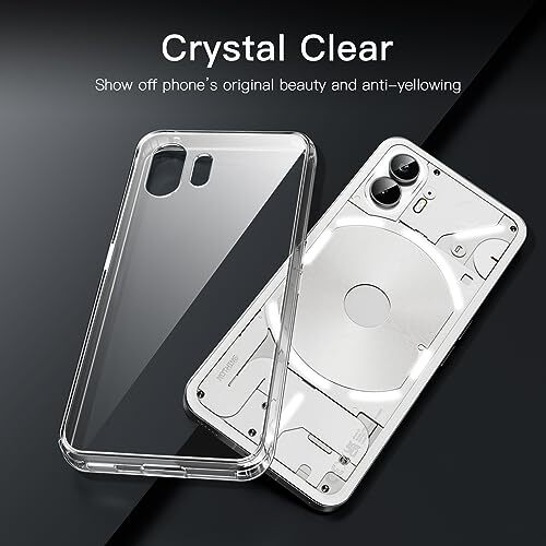 Hülle für Nothing Phone 2, Vergilbungsfrei Stoßfest Handy Bumper Cover, Anti - Bild 4 von 7