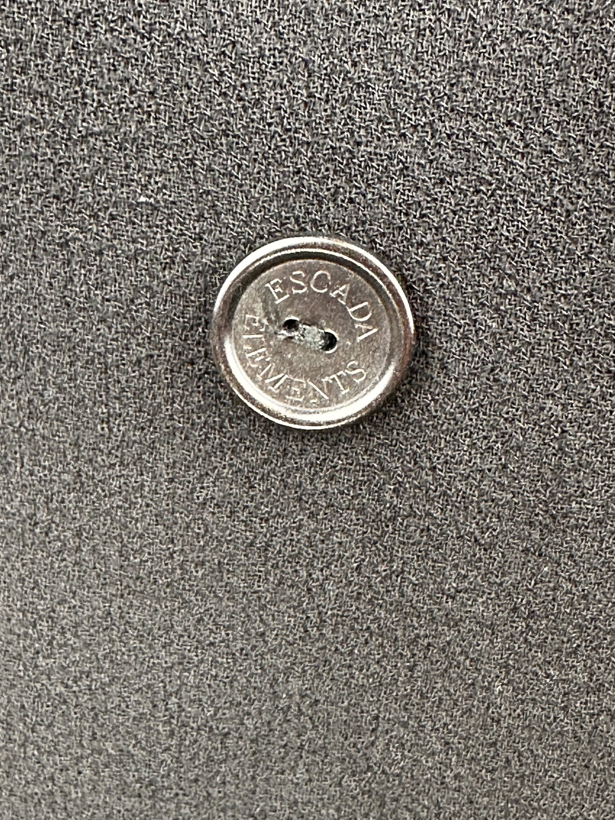 Escada Elements Navy Wool Double Breasted VINTAGE… - image 7