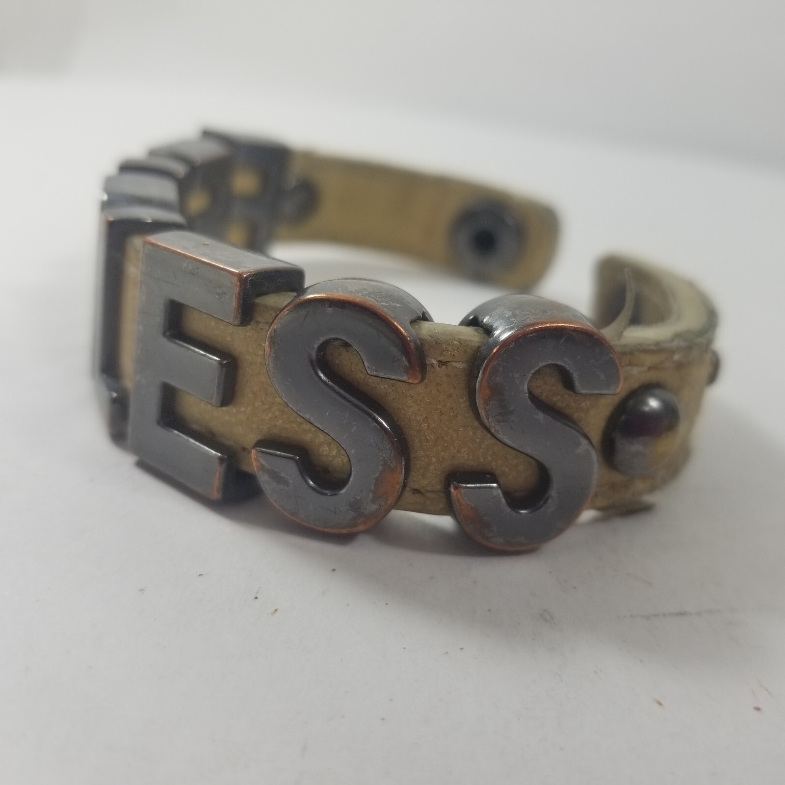 BCBGeneration Bracelets Snap Cuff FEARLESS Slide … - image 4